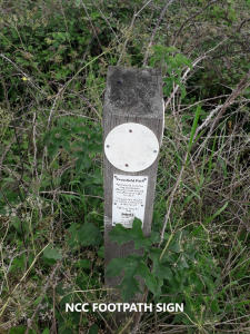 Photo showing cross field marker
